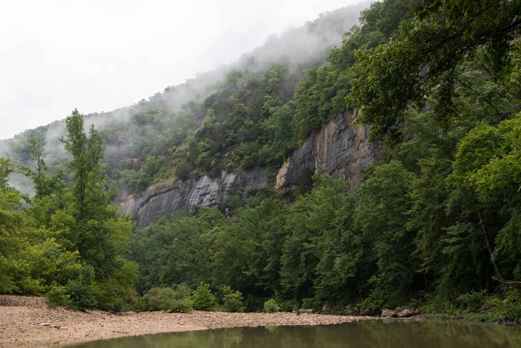 Fog rising over the Buffalo National River near Ponca, AR.